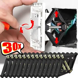 86 Type Wall Sockets Bottom Box Repair Device Wall Switch Bottom Box Fixed Support Rod Adjustment Sockets Box Repair Accessories