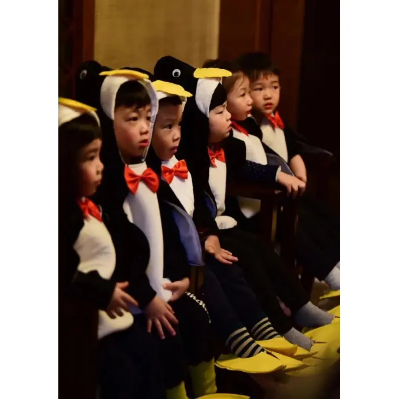 Sky02 ฮาโลวีนชุดเพนกวินเด็กทารกเด็กสัตว์JumpsuitชุดCarnival Party Cosplayบทบาทเล่นแฟนซีชุดเด็กCos88Li