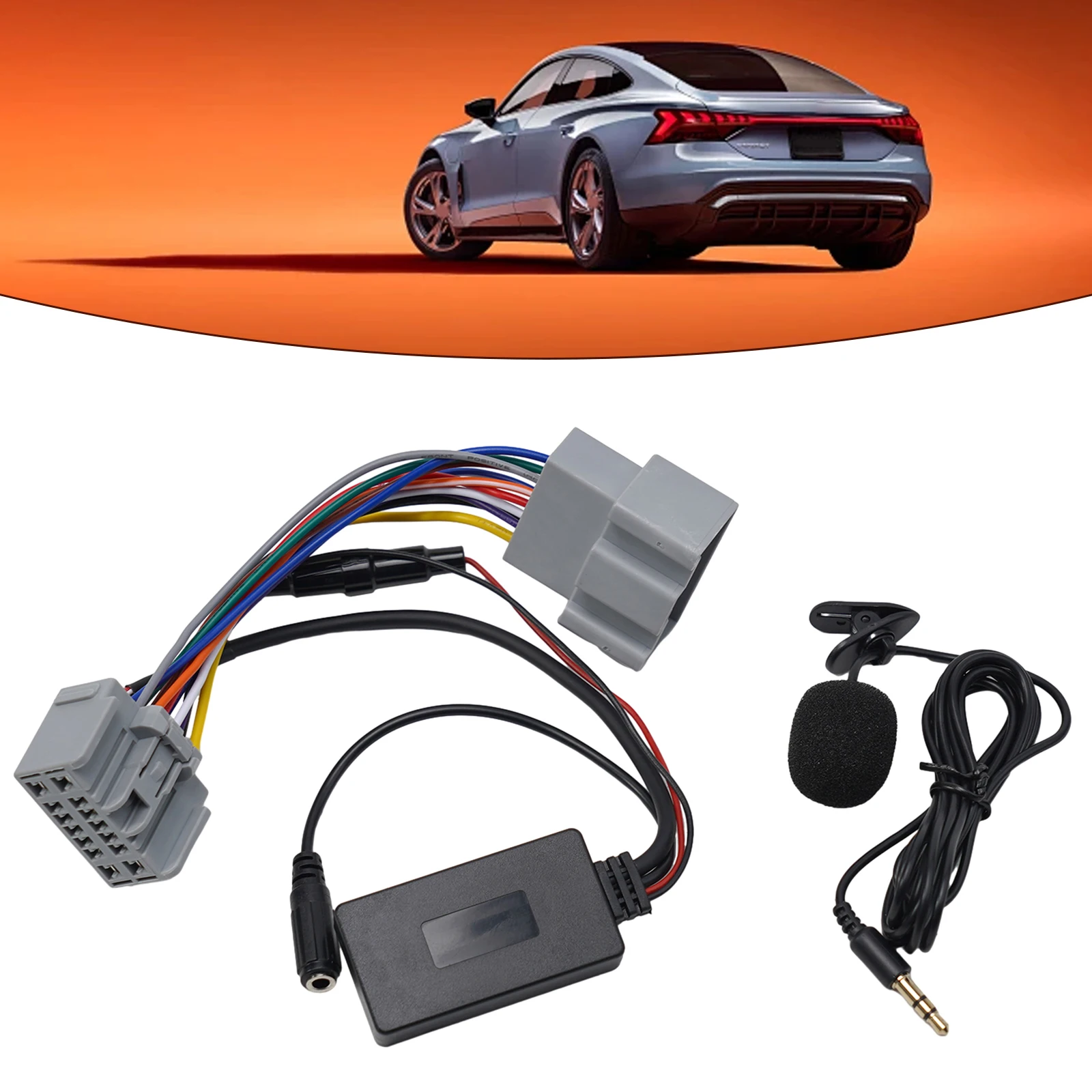 

For Volvo C30 2006-2012 Compatible-BT Module Audio Cable Adapter Central Control Player For Volvo C70 2005-2013