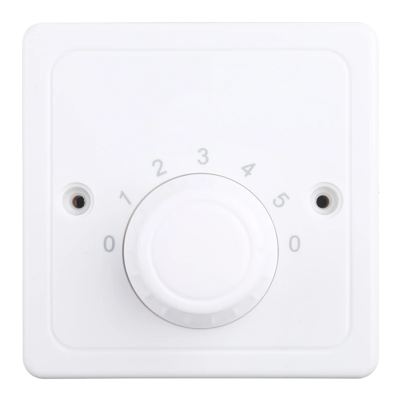 220V Adjustment Ceiling Fan Speed Control Wall Button Dimmer Five Gears Fan Speed Adjuster Drop Shipping