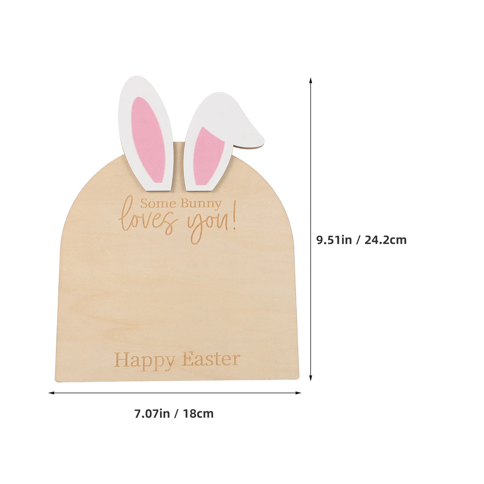 بصمة الطفل تذكار أرنب عيد الفصح لوحة خشبية ديكور غرفة الحضانة DIY بصمة حلية عدة الذاكرة الوليد