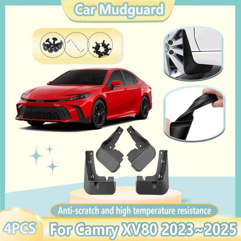 

Car Wheel Mudflaps For Toyota Camry XV80 Accessories 2023 2024 2025 LE SE Mud Flap Guards Anti-splash Mudguards Fender Auto 4PCS