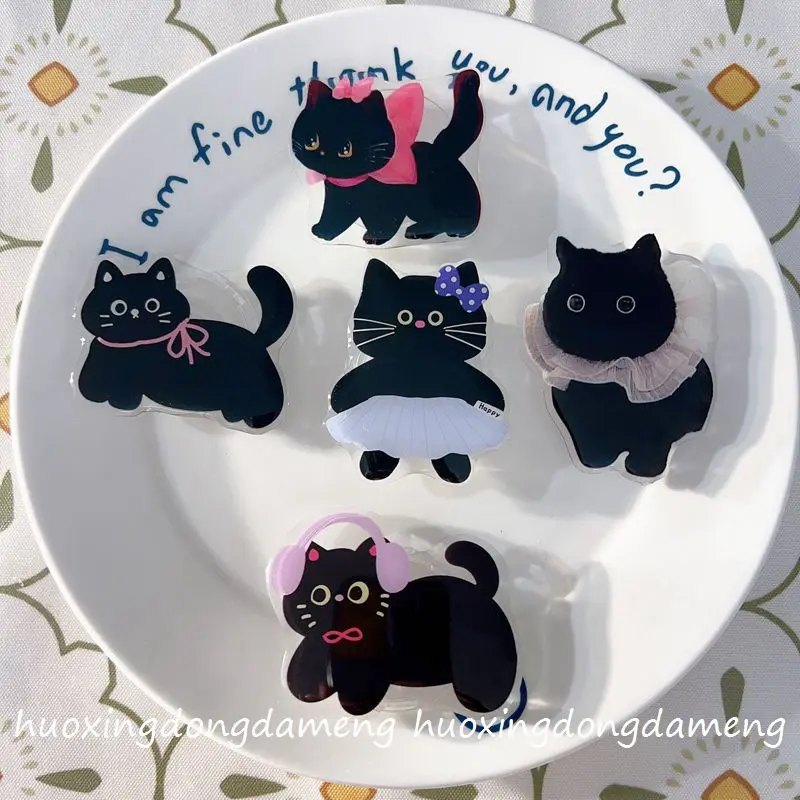 白足猫 Magsafe 磁気電話グリップ Tok Griptok スタンド iPhone 用面白い折りたたみ式ワイヤレス充電ホルダー