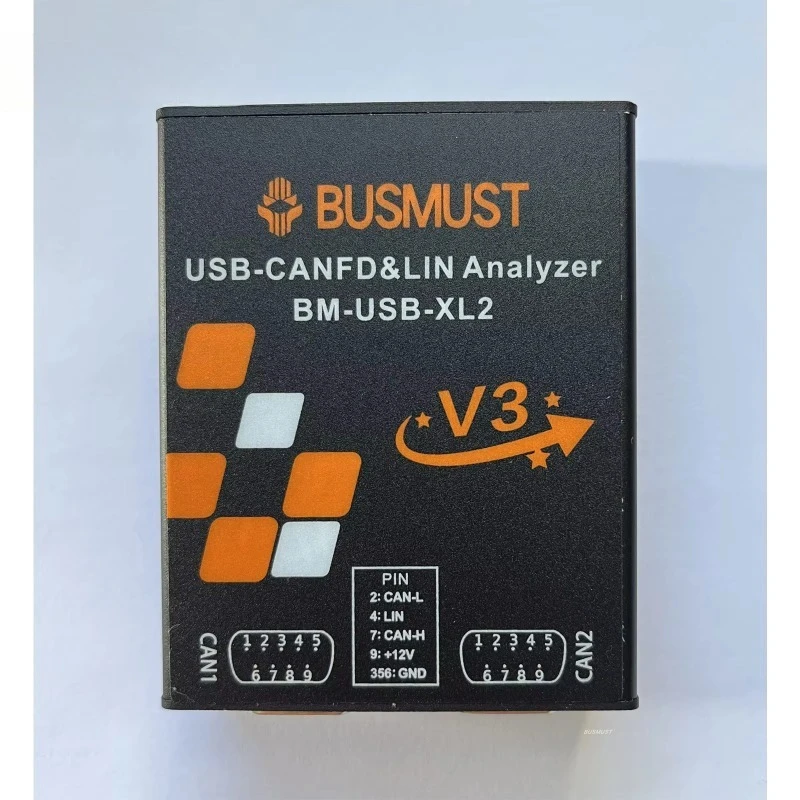 CANFD-X2 2-Channel Isolated USB-CANFD Analyzer Support CAN Classic2.0B & CANFD Protocols for Busmaster