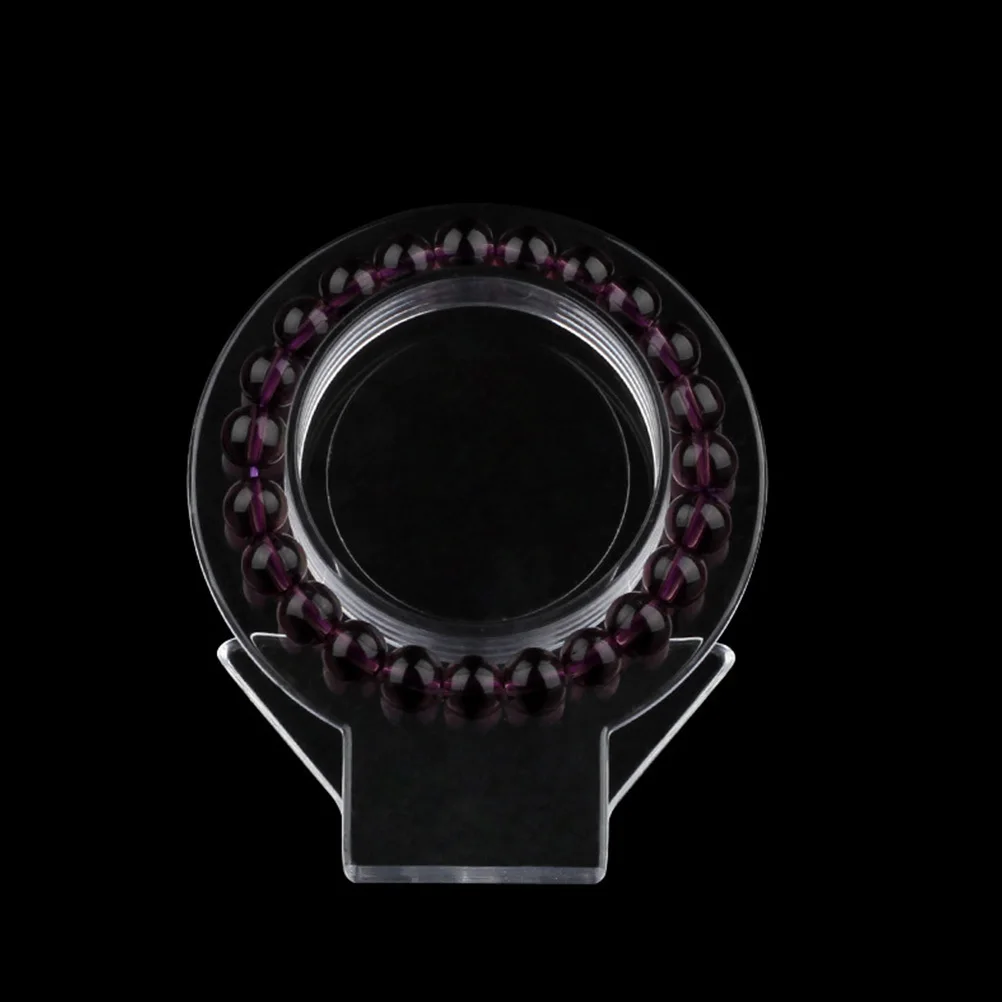 

4Pcs Acrylic Bracelet Holder Transparent Jewelry Display Stand for Desktop Counter Organizer Accessories Showcase Jadeware