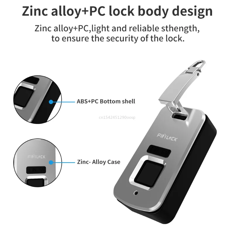 Small Embedded Luggage Fingerprint Lock Men Women Messenger Bag Travel Bag Smart Lock USB Charging Super Long Standby