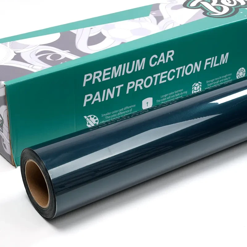 Hight Quality 1.52X17M Bubble Stretchable PET Avalon Green Wraps Sticker Car Wrapping Film PVC materials