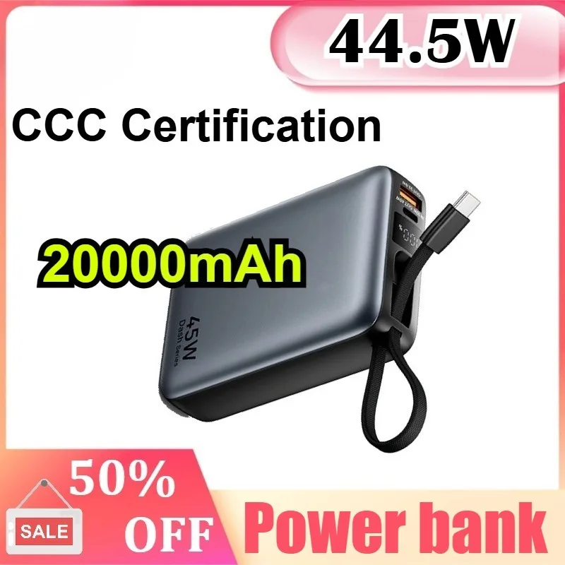 

CCC 45W 20000mAh Power Bank Fast Charging Portable Charger for Xiaomi for iPhone Pro Max for Samsung Galaxy 3C Power bank