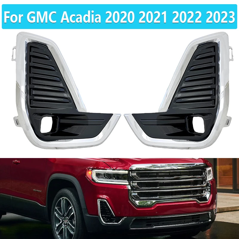 

Car Front Fog Lamp Cover Trim For GMC Acadia 2020 2021 2022 2023 Fog Lamp frame hole Grill Bezel Accessories 84904732 84904733