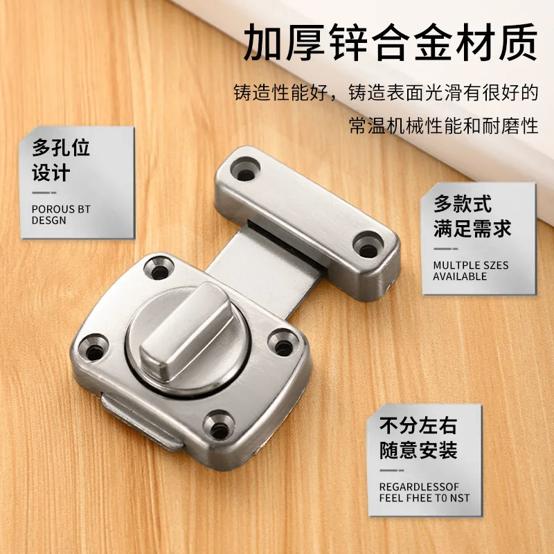 Stainless Steel Thickened Red Bronze Door Latch Pet Cage Safety Sliding Door Latch Lock Bolt Latch Spring Barrel Locks