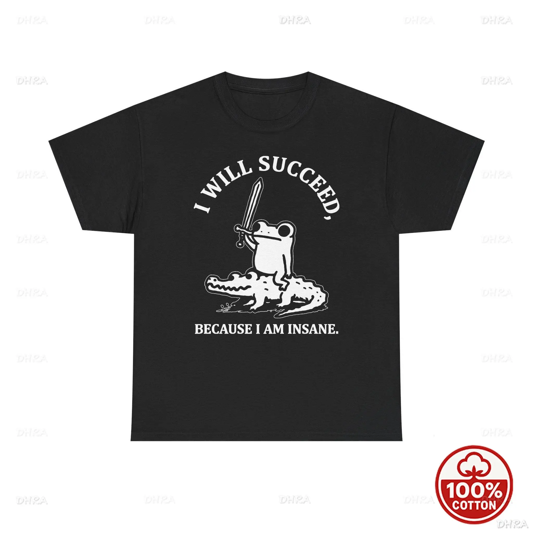 I Will Succeed T-Shirt Unisex Funny Frog Graphic Cotton Tee