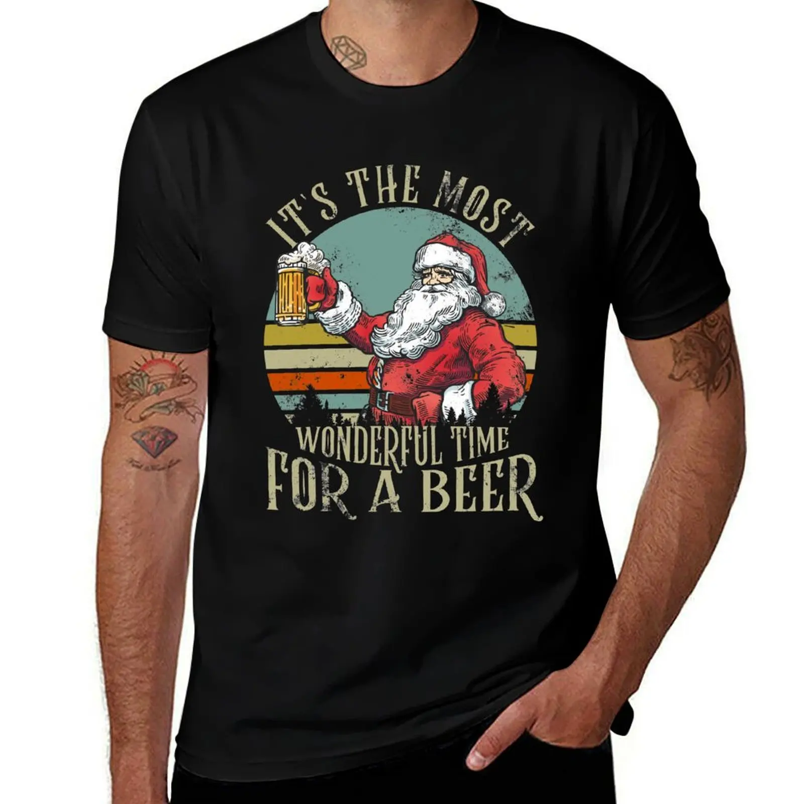 It's the Most Wonderful Time For a Beer - Beer Lovers T-Shirt Christmas Casual Tee Shirt