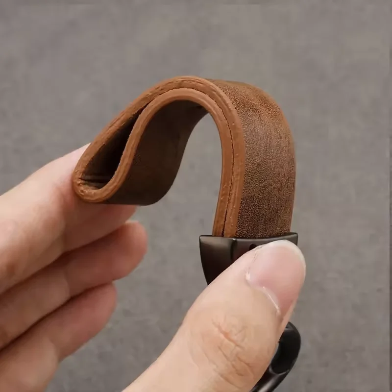 الجلود سيارة المفاتيح مفتاح سلسلة المفاتيح قلادة حامل اكسسوارات لتويوتا كورولا بريوس يارس Rav4 CHR Aygo هايلكس رايز كامري #3