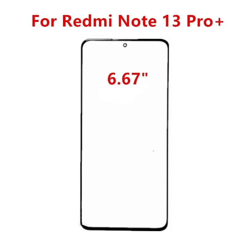 Front Glass For Xiaomi Redmi Note 14 Pro Plus 13 Mi Mix 4 Poco X7 Touch Screen LCD Display Out Panel Cover Repair Parts + OCA