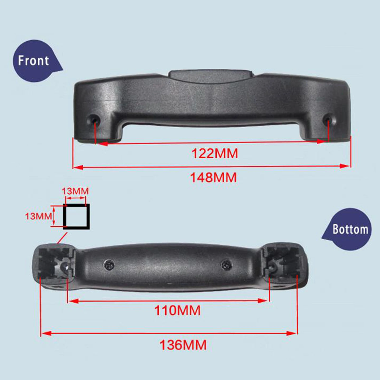 Trolley Suitcase Luggage Handle Replacement Trunk Handle Repair Strong Bearing Capacity Travel Case Pull Handle Grip Accessories