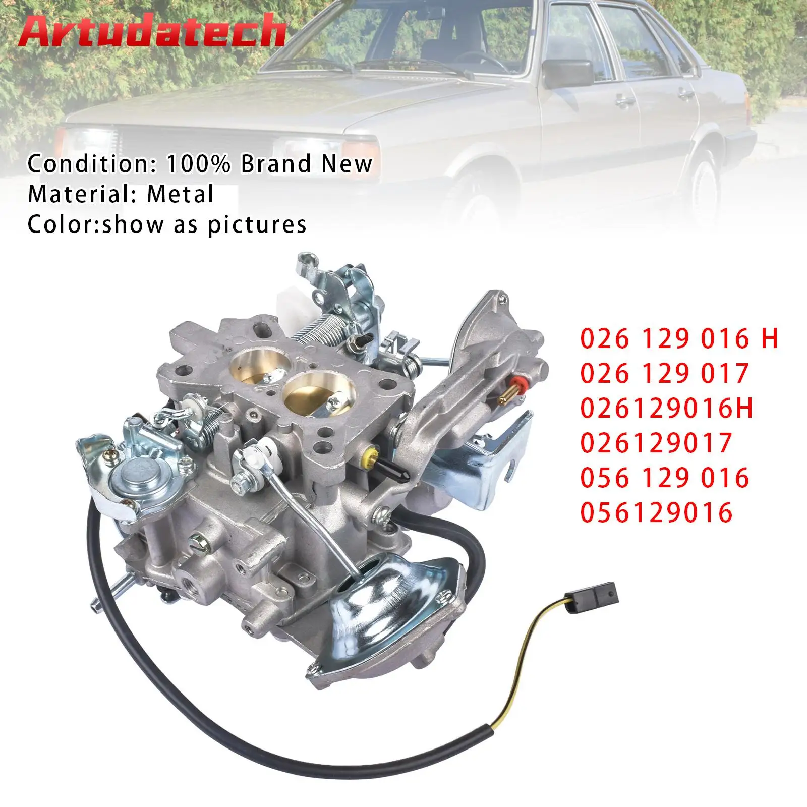 

Artudatech Carburetor 026129016H For Audi 80 100 VW Passat B2 Jetta 1.6 Car Accessories