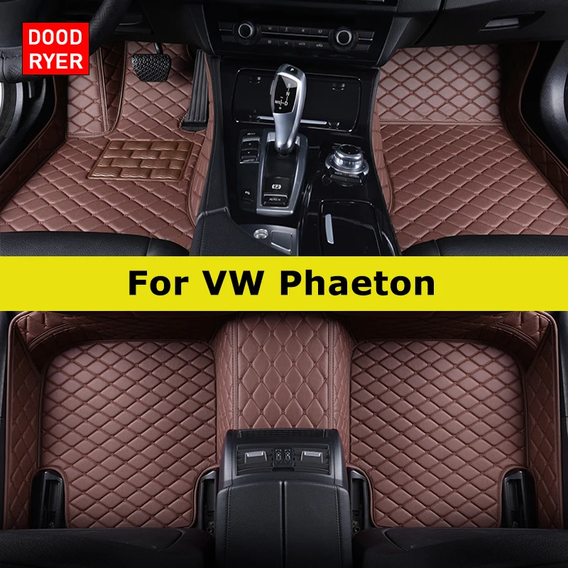 DOODRYER Custom Car Floor Mats For VW Phaeton 2002-2016 Auto Carpets Foot Coche Accessorie