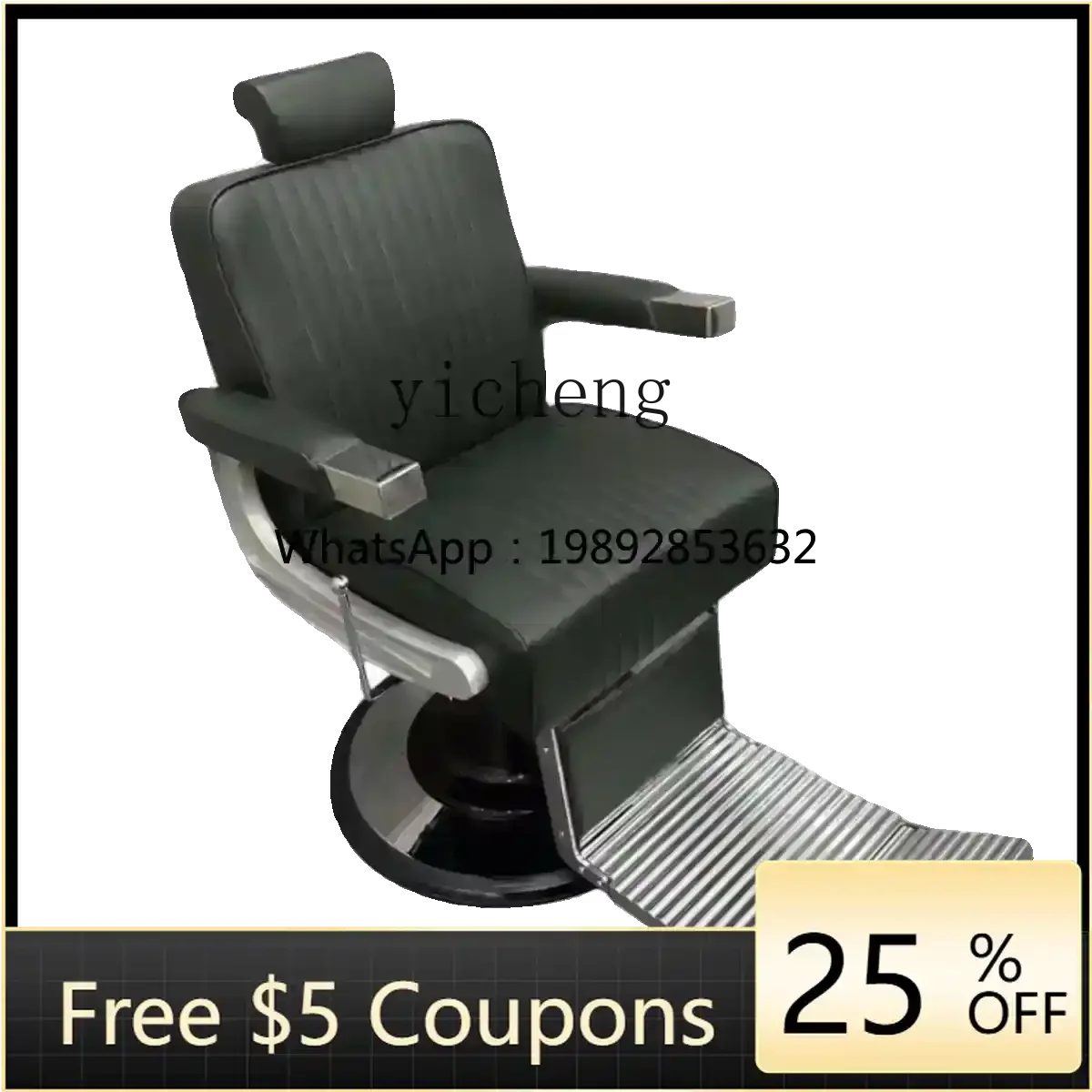 

barber shop chair hair salon special export men's oil head chair retro reclining shaving perm and dyeing chair