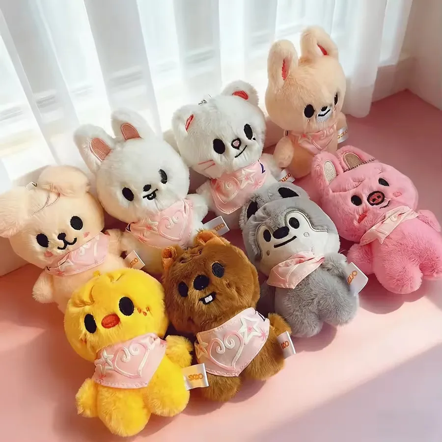

KPOP SKZOO Plush Keychain Stray Kids Korean Ide Pendant Toy Keychain Fan Collection Giftsol FELIX Bang Chan Plush Cartoon