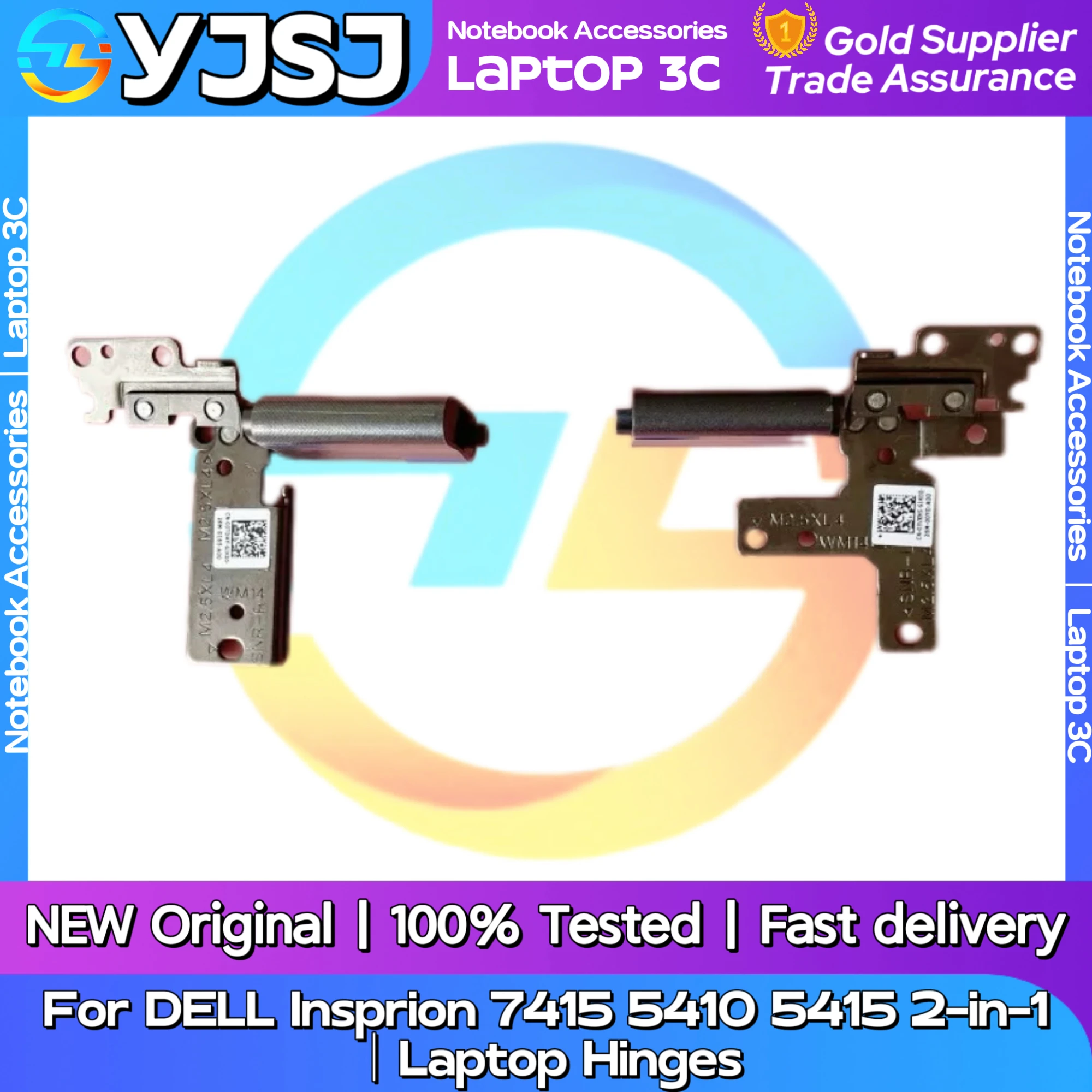 

New Original Laptop Notebook blue Hinges For DELL Insprion 7415 2in1 5410 5415 2-in-1 built-in left and right LCD Screen Hinge