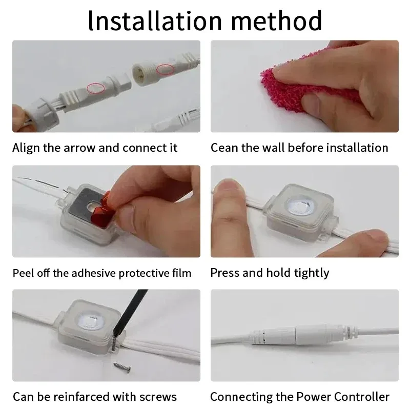 300ft Outdoor Waterproof LED Eaves Light RGB Fantasy Smart String Light APP with Scene Mode Remote Control for Christmas