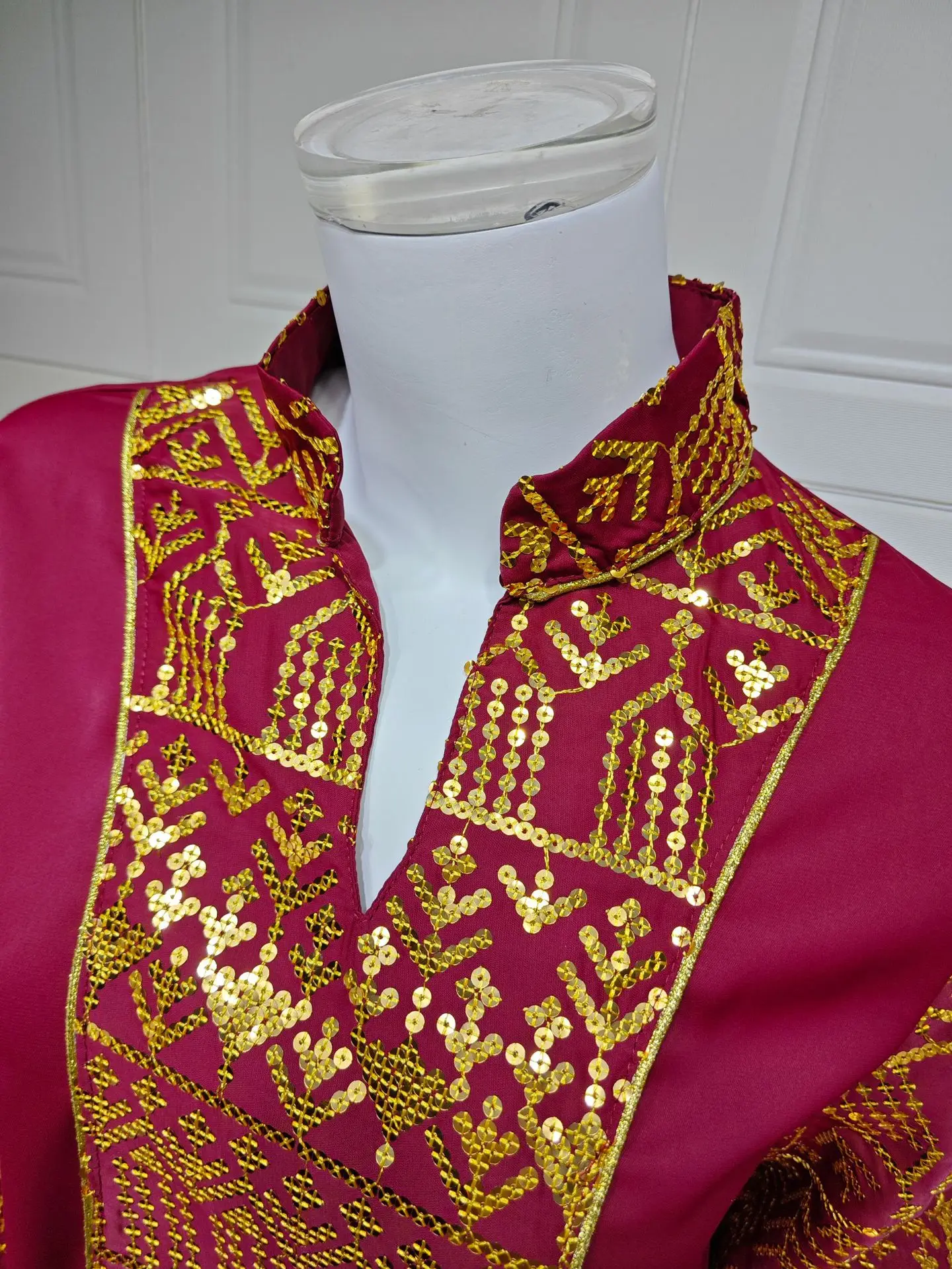 

Uni Dubai Abaya Luxury Sequins Patchwork For Muslim Women Fashion Split Sleeve Dress Kaftan 2025