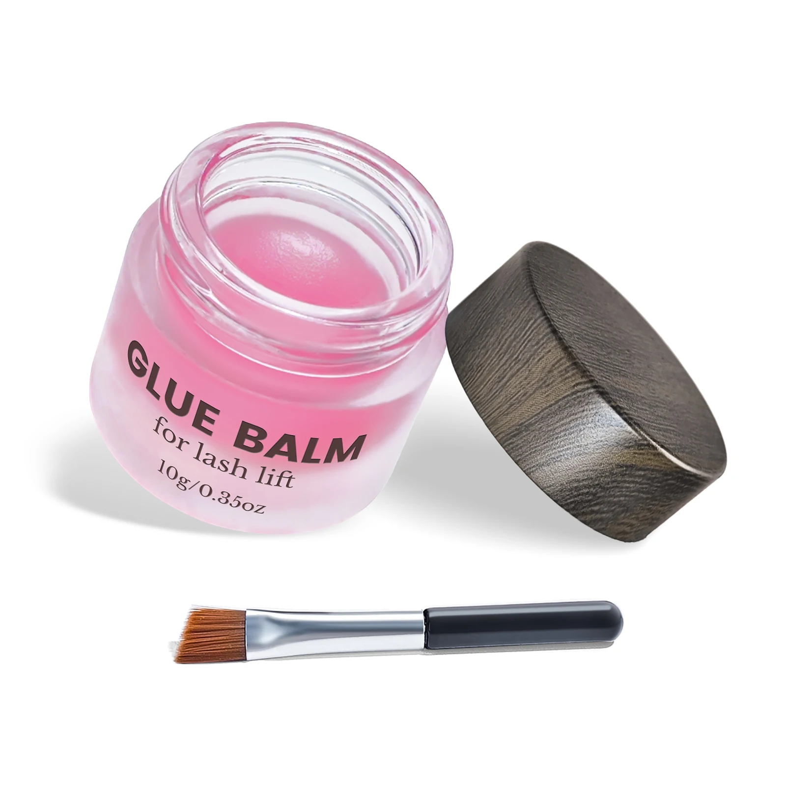 Libeauty 10g Lash Lift Glue Balm Super Sticky For Brow Lamination and Eyelash Perm Gentle Fragrance Water Soluble Brush Included