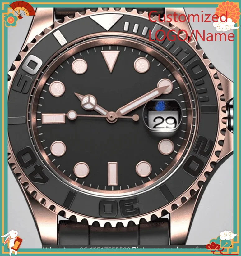 

DONG Store 40mm luxury men's watch, made of 904L steel-r Customized Watch