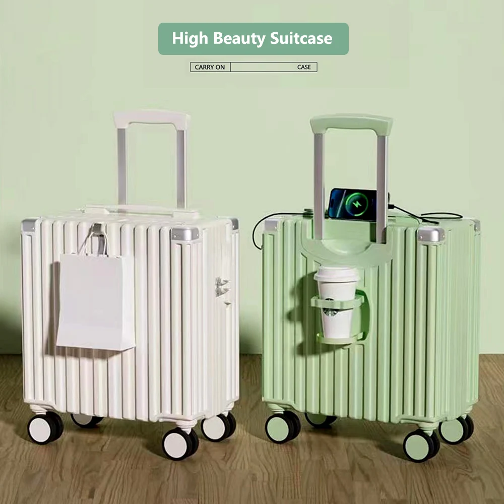 Aluminum Frame Travel bag Suitcase Rolling Luggage 18/20 inch Trolley Luggage Carry-On Cabin Suitcase