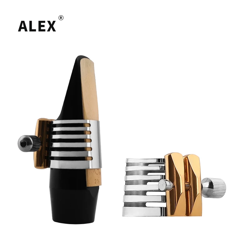 ALEX soprano/alto/tenor saxophone mouthpiece metal ligature hard rubber mouthpiece use