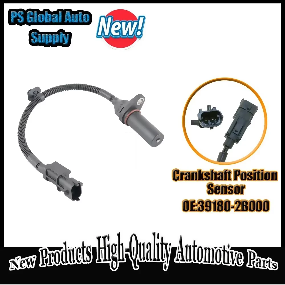 Crankshaft Position Sensor for Hyundai I20 I30 I40 IX20/35, Veloster Accent Elantra KIA RIO 1.6L 1.8L 391802B000 39180-2B000