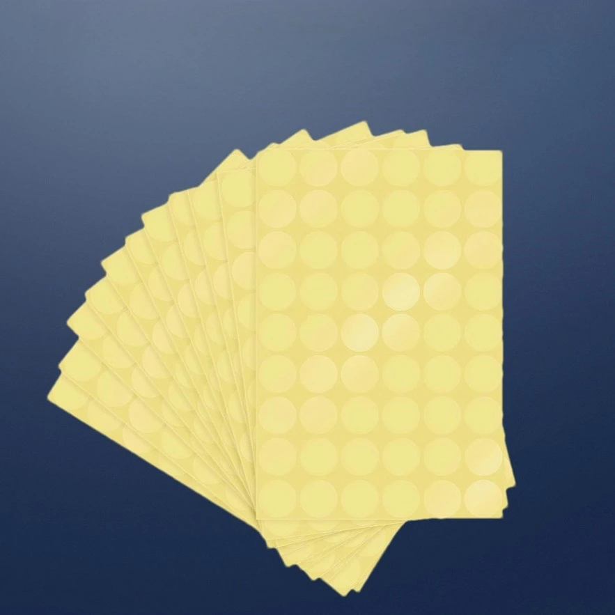 ملصقات ختم مستديرة شفافة فائقة اللزجة لصندوق هدايا السنة الجديدة، ملصقات صندوق الطائرة، نقاط غراء الزيت #3