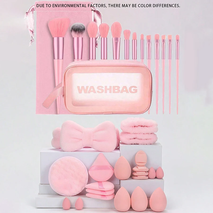 

35-piece makeup set including waterproof toiletry bag