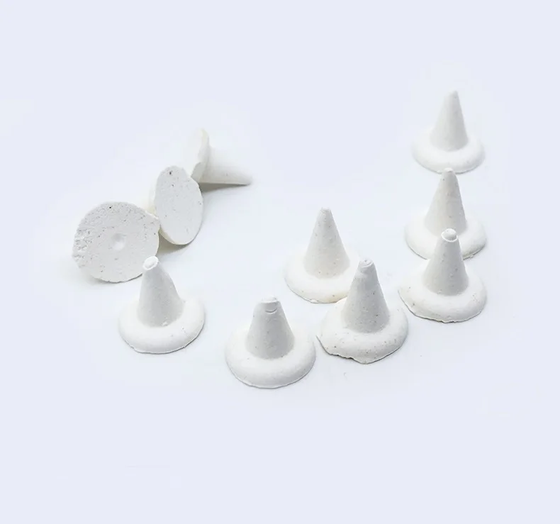 10pcs Alumina Conical Nail Set High Temperature Resistant Material Ceramic Vase Auxiliary Firing Tool Clay Firing Support Tool