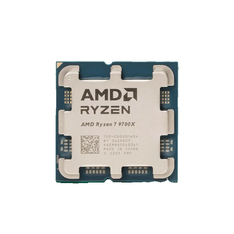 Processeur AMD Ryzen 7 9700X, R7 9700X, 5.5GHz, 8 cœurs, 16 fils, 40 Mo de cache, 4nm, TDP, prise 65W, AM5, processeur de jeu, Vermont 5, sans ventilateur, nouveau