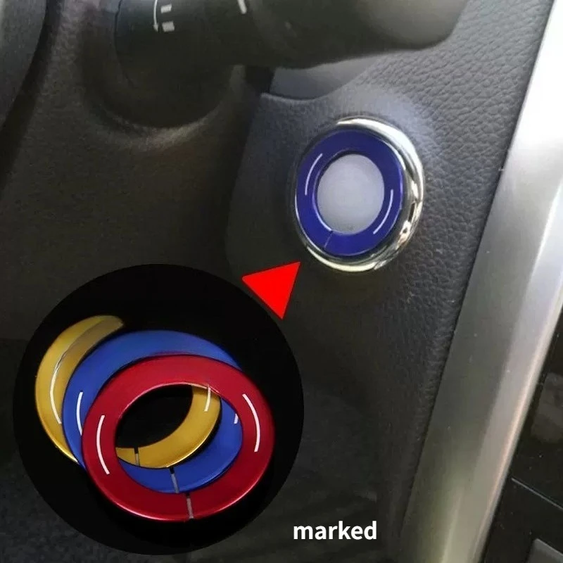 

Декоративная наклейка на кнопку запуска двигателя для Nissan Murano, Qashqai, Teana, X-Trail, аксессуар для замка зажигания