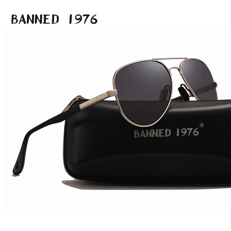 2022 Metal Aviation Sunglasses Polarized Men Male Driving Designer Sun Glasses Vintage Shades Male Eyewear UV400 New Gafas