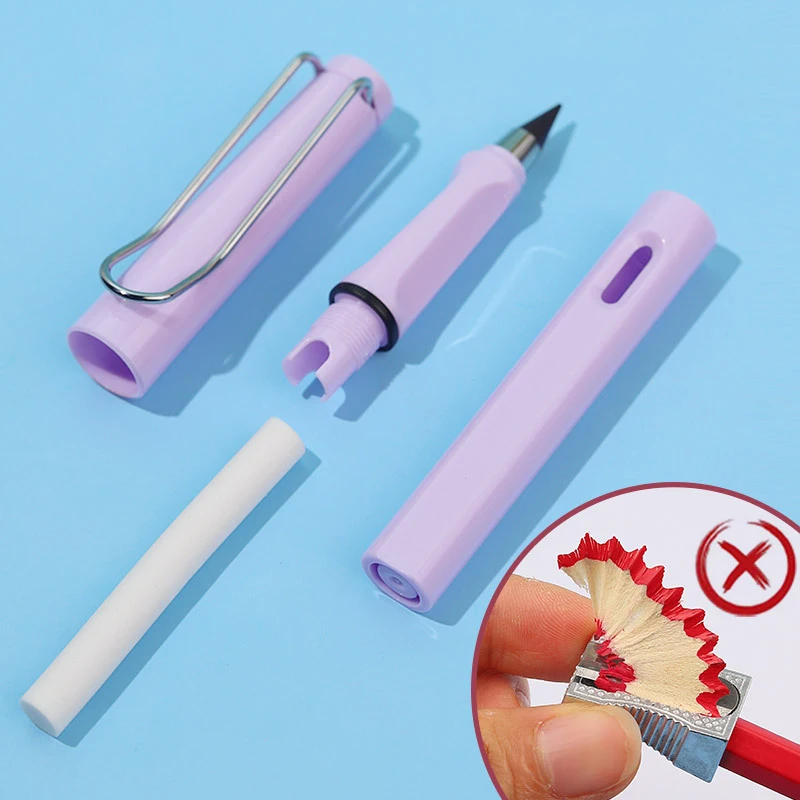 1pc Replaceable 12 Colors Technology Pencil Nib No Ink HB Pencil Writing Accessories Art Sketch Stationery Kawaii School Supply