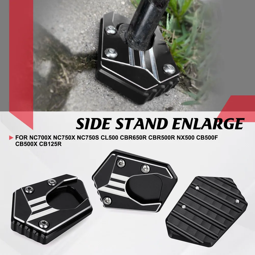 

For Honda NC700X NC750X NC750S CL500 CBR650R CBR500R NX500 CB500F CB500X CB125R Side Stand Enlarger Kickstand Enlarge Plate