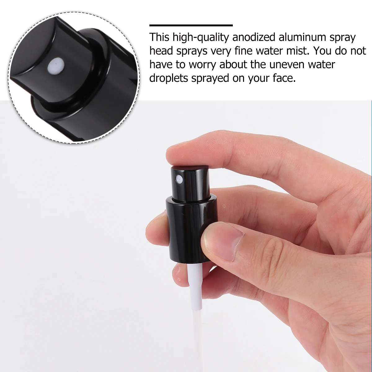 

10pcs Electrochemical Aluminum Spray Heads Bottle Tops Golden Sprayer Durable Mist Plants Cleaning Gardening Accessories