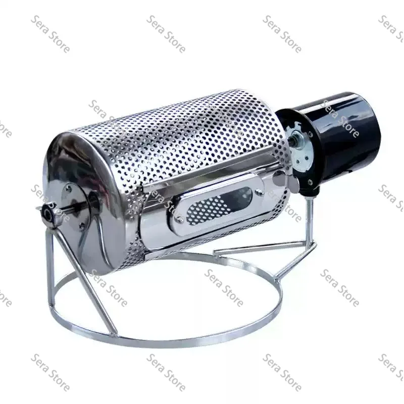 AC 110V/220V Electric Coffee Roaster Stainless Steel Coffee Bean Roast Machine Popcorn Nuts Grains Beans Baking Rotation 40W
