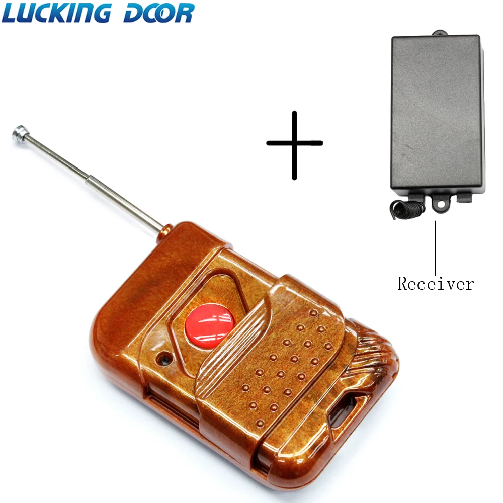 

LUCKING DOOR 315MHz DC12V 1CH wireless remote control lock switch Door Opener 1/2/3/4 Transmitters with receiver for door access