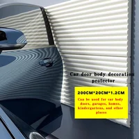 Protector de pared de garaje de 2M/4CM, pegatina de protección de esquina de puerta de coche, almohadilla de esponja antiarañazos, estera protectora de pilar de garaje de estacionamiento de seguridad