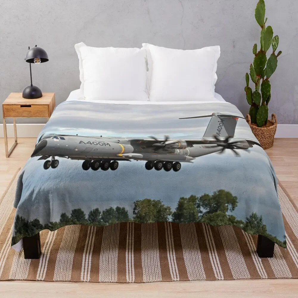 

Airbus A400M Throw Blanket Flannel Fleece Soft Warm Throw Blanket