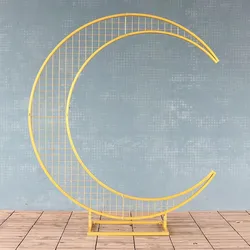wedding arch, moon shape decoration, flower shelf, holiday party, stage decoration accessories, new