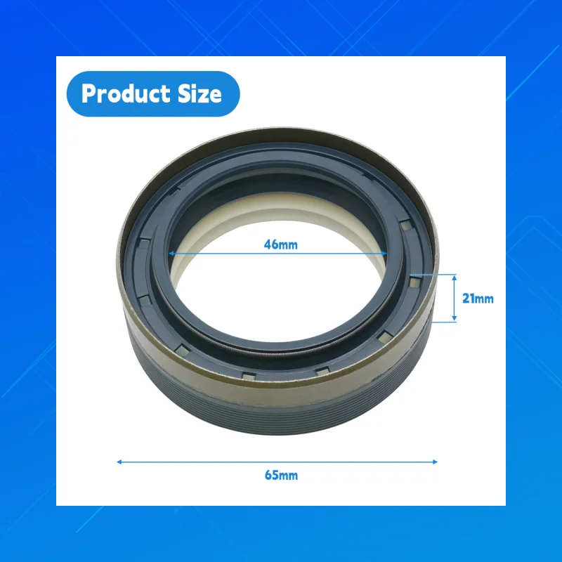 

DMHUI high-quality NBR+AU agricultural machinery oil seals, Size 46x65x21 mm, RWDR-KOMBstyle ,applicable to Corteco01027624B