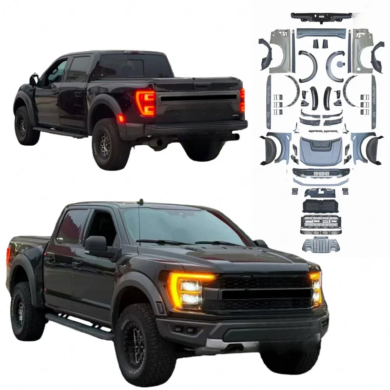 Hot Sale Conversion Full Set Body Kits for  F150 2015-2020 Upgrade to 2023 Accessories Wide-Body Raptor