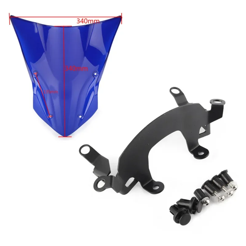 شاشة منحرف للرياح للدراجات النارية Kawasaki Z900 2017 2018 2019 واقي منحرف للزجاج الأمامي فقاعة مزدوجة Z 900