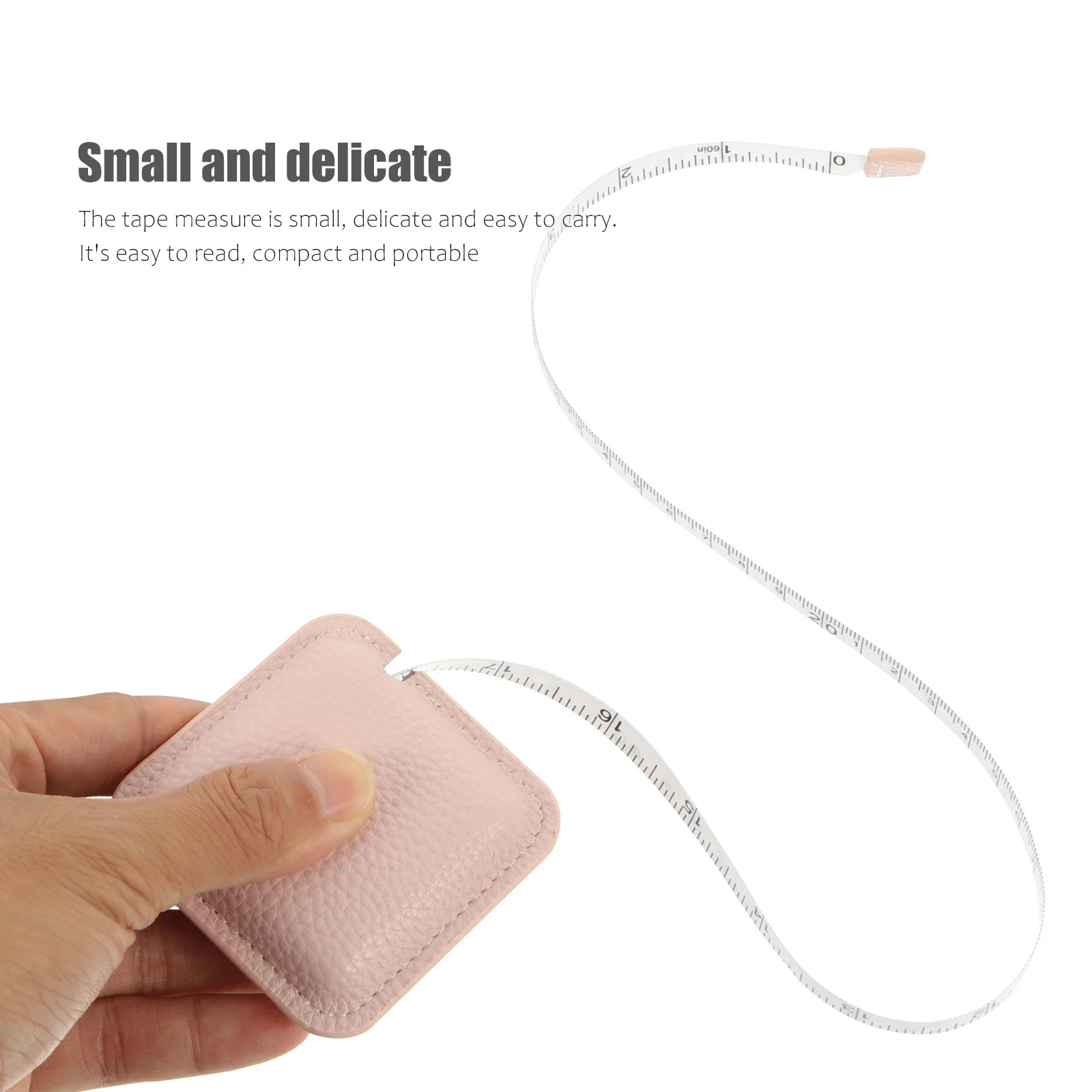 

1 pc Pu Tape Measure Mini Body Measuring Tool Flexible Clothes Ruler Convenient Multipurpose Bust Measuring Tape Handicraft