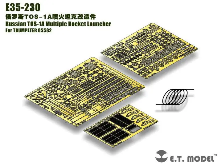 

ET Model 1/35 E35-230 Russian TOS-1A Multiple Rocket Launcher Detail Up part E35230